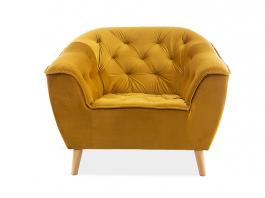 Крісло SIGNAL Galaxy 1 Velvet Карі/Бук, фото