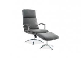 Кресло Signal с подставкой для ног Jefferson Серый, фото