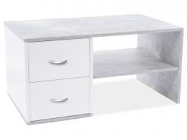 Журнальный столик Signal HELEN БЕТОН / БЕЛЫЙ МАТ, фото