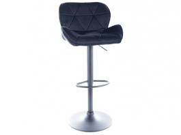 Барний стілець SIGNAL C-122 VELVET Чорний, фото