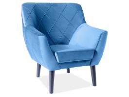 Диван Signal KIER 1 VELVET KOLOR синій BLUVEL 86, фото