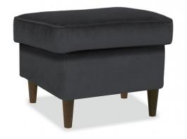 Пуф Signal RON K VELVET Чорний 19 / венге, фото