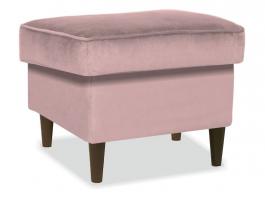 Пуф Signal RON K VELVET Рожевий 52 / венге, фото