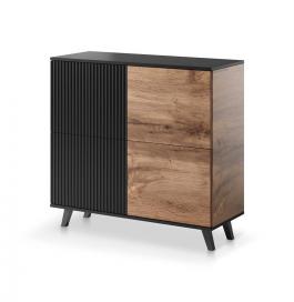 Комод Halmar RANDOM KM-2 дуб один/черный, фото