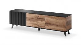 Тумба под телевизор Halmar RANDOM RTV-2 дуб вотан/черный, фото