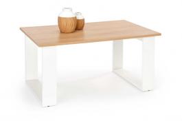 Журнальный столик Halmar LIBRA дуб золотой/белый, фото