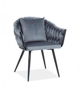 Крісло SIGNAL NUVO VELVET Сірий, фото