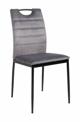 Крісло DODOMY Loft Velvet темно-сірий, фото