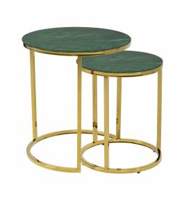 Комплект журнальних столиків DODOMY Lux Зелений, фото