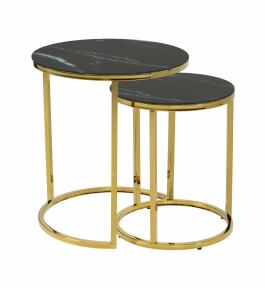 Комплект журнальних столиків DODOMY Lux Чорний, фото