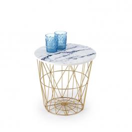 Журнальный столик Halmar HARISSA G белый, фото