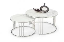 Журнальний столик Halmar MERCURY 2 білий мармур, фото