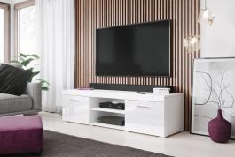 Тумба ТВ CAMA SAMBA 140 белый матовый/белый глянец, фото