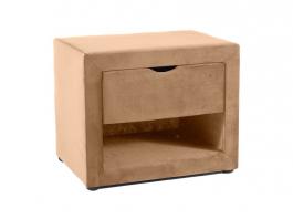 Прикроватная тумба SIGNAL ET-001 VELVET Бежевый BLUVEL 28, фото