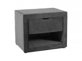 Прикроватная тумба SIGNAL ET-001 VELVET Серый BLUVEL 14, фото