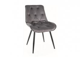 Крісло Signal Cherry II Velvet сірий, фото