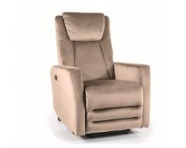 Крісло розкладне SIGNAL Adonis Velvet бежевий, фото