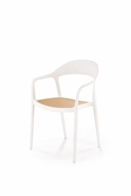 Стул HALMAR K-530 Белый / Натуральный, фото