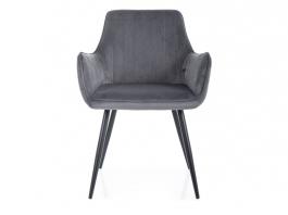 Кресло SIGNAL APPLE VELVET Серый (BLUVEL 14), фото