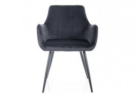 Кресло SIGNAL APPLE VELVET Черный (BLUVEL 19), фото