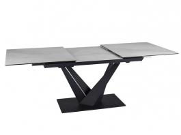 Стіл розкладний SIGNAL SORENTO CERAMIC білий/чорний матовий, фото