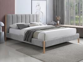 Ліжко SIGNAL BELMONT RAVEN 160x200 Світло-сірий, фото