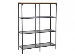 Стеллаж SIGNAL Lex A Дуб / Черный, фото