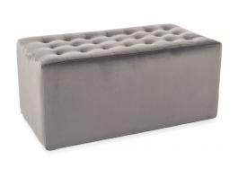 Пуф SIGNAL Lori 2 Velvet Серый (BLUVEL14), фото
