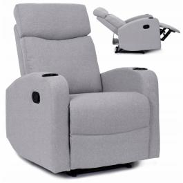 Крісло-реклайнер MEBEL ELITE ALAN Сірий, фото