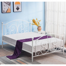 Ліжко MEBEL ELITE LORDI 160х200 Білий, фото