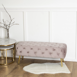 Скамейка MEBEL ELITE VERA Розовый, фото