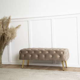 Скамья MEBEL ELITE VERA Бежевый, фото