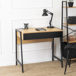 Письменный стол MEBEL ELITE MORI 84 Дуб / Черный, фото