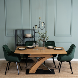 Стол MEBEL ELITE SVEN 160-220 Дуб Золотой, фото