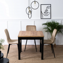 Стіл MEBEL ELITE MAX 80-160 Дуб Крафт, фото