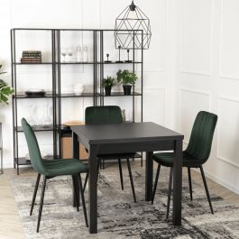 Стіл MEBEL ELITE MAX 80-160 Чорний, фото