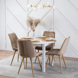 Стіл MEBEL ELITE HARRY 102-142 Білий, фото