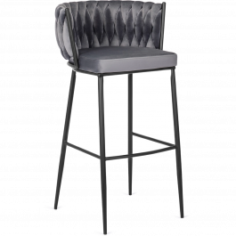 Барный стул MEBEL ELITE FLORES Серый, фото