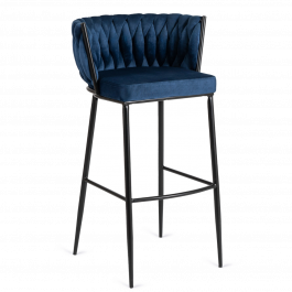 Барный стул MEBEL ELITE FLORES Синий, фото
