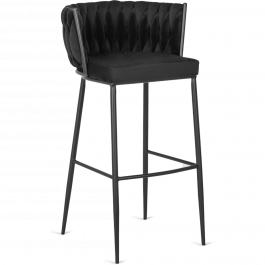 Барный стул MEBEL ELITE FLORES Черный, фото
