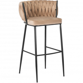Барний стілець MEBEL ELITE FLORES Бежевий, фото