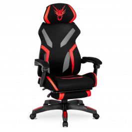 Офісне крісло MEBEL ELITE MAXIMO Чорний / Червоний, фото