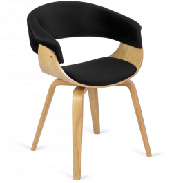 Кресло MEBEL ELITE GARY Черный / Дуб Золотой, фото