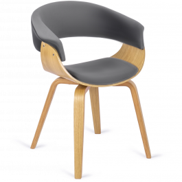 Кресло MEBEL ELITE GARY Серый / Дуб Золотой, фото