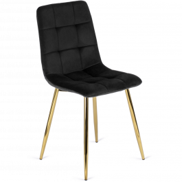 Стул MEBEL ELITE YORK Черный/Золотой, фото