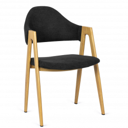 Кресло MEBEL ELITE RUIZ Черный / Дуб, фото