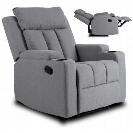Крісло реклайнер MEBEL ELITE KOBI сірий, фото