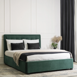 Ліжко MEBEL ELITE CROS 160х200 Зелений, фото