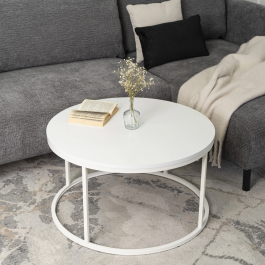 Журнальний стіл MEBEL ELITE ALICE MAX Білий, фото