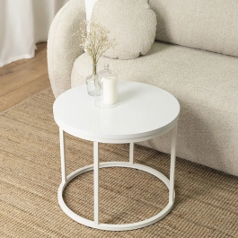 Журнальный стол MEBEL ELITE ALICE Белый, фото